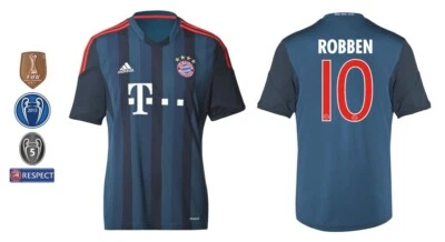 Trikot Adidas FC Bayern 2013-2014 Third - Robben 10 I 3rd WC Champions League - Bild 1 von 2