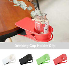 Universal Home Desk Drinking Coffee Mug Water Soda Tea Saucer Cup Holder Clamp 