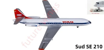 1:400 AeroClassics AC411340 Viasa Sud Aviation SE 210 YV-C-AVI +Free Tractor - Image 1 of 4