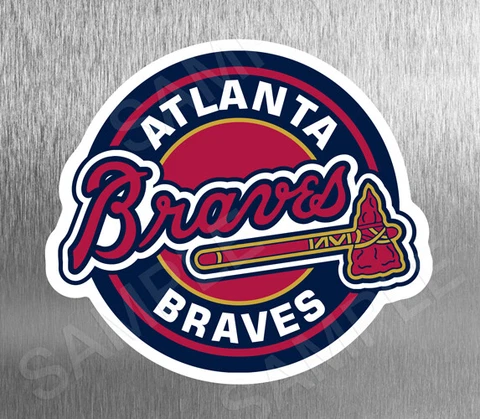 Magnet Die Cut Atlanta Braves Baseball Cover