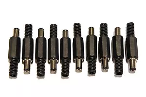 (10) Paquete de cañones de alimentación de CC machos ID 2,1 mm x OD 5,5 mm x 9 mm de longitud soldadura encendida - Imagen 1 de 5