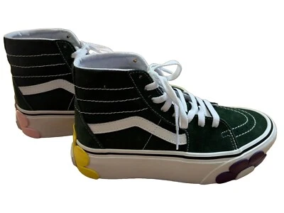 Vans Mujer Sk8-Hi Cónico Forma de Pila OSF Talla 5.5 Zapatos de caña alta Tenis con flores Foto 1 de 4