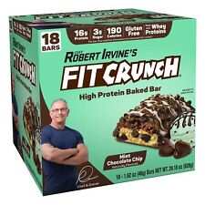 FITCRUNCH Snack Size Protein Bars, Designed by Robert Irvine, 6-Layer Baked Bar,