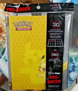 Ultra Pro Pokemon · Pikachu · Full View 9PKT Binder · 360 Slots (2014) SEALED - Picture 1 of 2