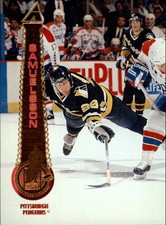 1994-95 Pinnacle Penguins Hockey Card #277 Kjell Samuelsson