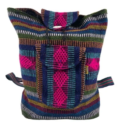 Molina Backpack Knapsack Baja Rug Rasta Aztec Navajo Southwestern Boho - Image 1 of 4