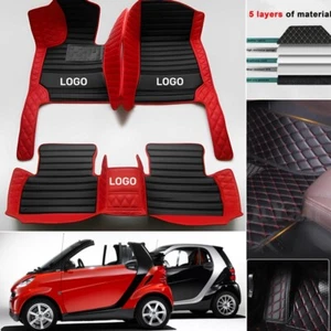 Fit For Smart Fortwo Forfour 2008-2020 Car Floor Mats Auto Pads Liners Carpets - Picture 1 of 35