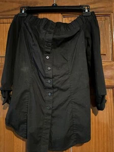 Anne Fontaine schulterfreie Bluse 36 - Bild 1 von 3
