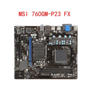 FOR MSI 760GM-P23 FX Motherboard DDR3 16GB USB 2.0 Micro-ATX AM3 AMD 760G Tested - Picture 1 of 5