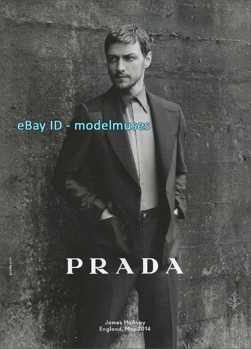 PRADA Uomo 1 Pagina Rivista STAMPA ANNUNCIO Autunno 2014 JAMES McAVOY Annie Leibovitz