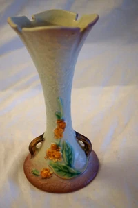 ROSEVILLE ART POTTERY BITTERSWEET GRAY BUD VASE 879-7"MID CENTURY MODERN 1951 - Picture 1 of 12