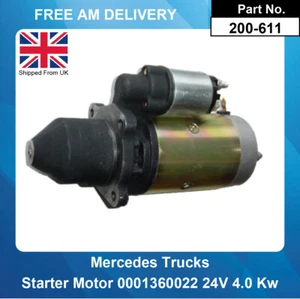 Motor De Arranque Para Camiones Mercedes 0001368062 0001368300 0001368307 24V 4.0 Kw - Imagen 1 de 4