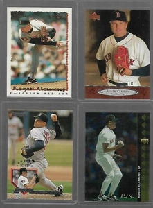 ROGER CLEMENS CARD LOT OF 4 MLB BASEBALL BOSTON RED SOX - Picture 1 of 2