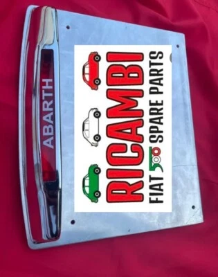 Classic Fiat 500 Abarth Rear Number Plate Plinth & Light New  — 第 1/4 张图片