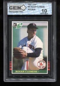 Roger Clemens RC 1985 Leaf #99 Boston Red Sox HOF Rookie GEM MINT 10