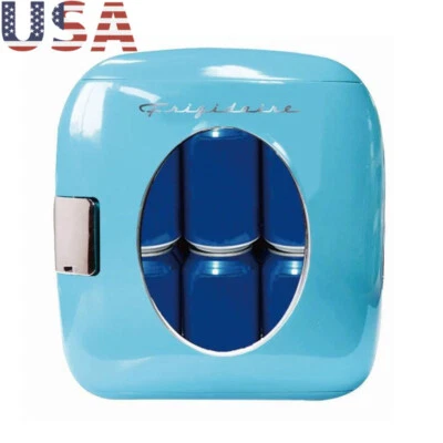 12-Can Mini Cooler Portable Fridge Skincare Sandwiches Bedroom Dorm Blue 12.6"H - Image 1 of 4