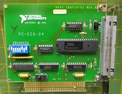 Tarjeta ISA de E/S digital National Instruments CCA, PC-DIO-24 P/N: 180710-01 Foto 1 de 4