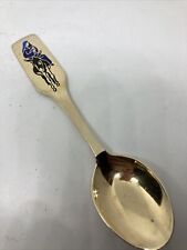  A. MICHELSEN Sterling Silver - CHRISTMAS SPOON - Dated 1966 - 6-1/4" Gold Wash