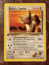 Blaine’s Tauros - Gym Heroes 64/132 - Common - 1st Edition - NM