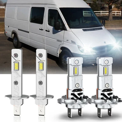 LED Headlight MINI Bulb H1+H7 For 2003 2004-2006 Dodge Sprinter 2500 3500 - Image 1 of 4