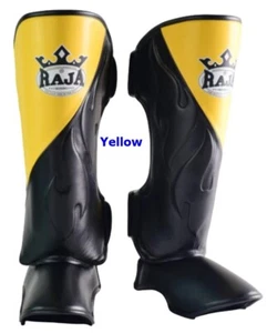 RAJA Shin Guards Boxing MMA Muay Thai instep training Microfiber Made TH, M,L,XL - Picture 1 of 19