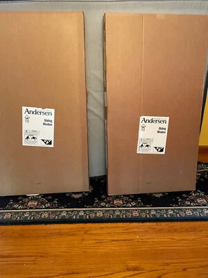 andersen sliding window replacment sashes model#244GW4040 White vinyl extierior - Image 1 of 4