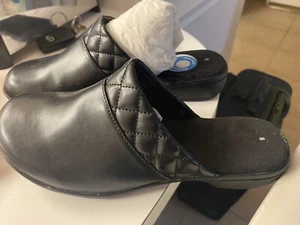 NUEVO Zuecos Time & Tru para mujer negros sin cordones de espuma viscoelástica talla 8 - Imagen 1 de 4