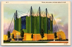 Lino de exhibición de ferrocarril de Illinois para edificio de viajes de la Feria Mundial de Chicago - Imagen 1 de 2