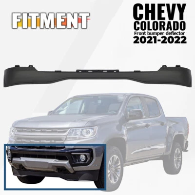 Front Bumper Cover Air Deflector Black For 2021 2022 Chevrolet Colorado 84461412 Foto 1 de 4
