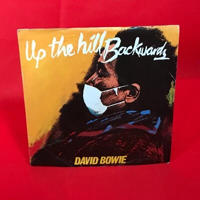 DAVID BOWIE Up The Hill Backwards 1981 UK 7" vinyl single Crystal Japan 45 - Image 1 of 4