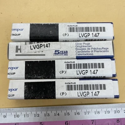 LVGP147 Glow Plugs (Set of 4) Hidria 5013-721-656 NOS Fits BMW Citroen Fiat Rove - Image 1 of 4