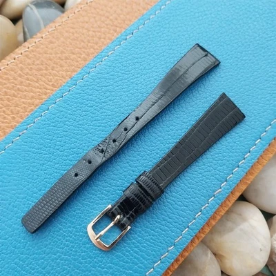 Vintage 13mm Seiko Lizard Clássico Pulseira de Relógio Não Usada e Fivela de Logotipo RGP Dourada - Imagem 1 de 4