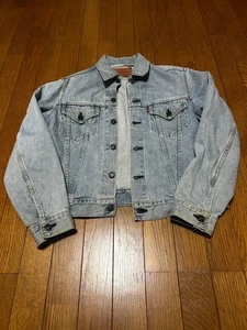 Vintage Levi's 71557-0214 557XX BIG E Denim Jacket XL Japan Indigo Rare - Picture 1 of 10