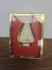 Vintage Lenox China Annual 1999 Christmas Tree Ornament Gold Accents - Imagen 1 de 1