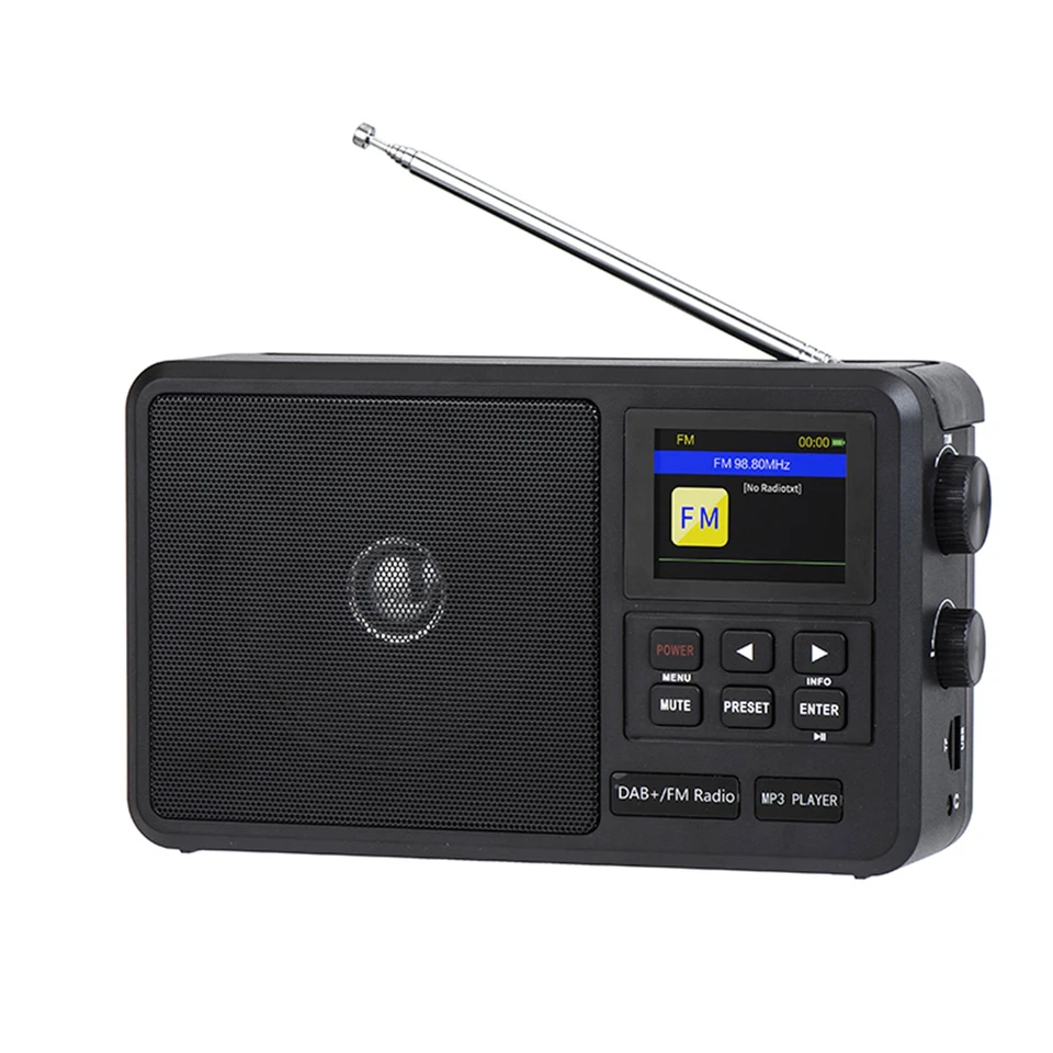 HanRongDa CS-806 Portable FM Radio DAB+ Receiver WiFi Internet Radio NSEO - Image 1 of 4