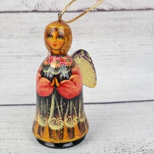 Künstler signierter handbemalter russischer Engel Weihnachtsschmuck  - Bild 1 von 7