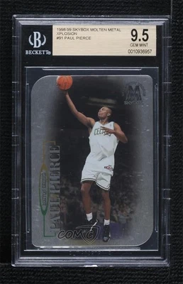 1998 Skybox Molten Metal Smiths Xplosion Paul Pierce BGS 9.5 GEM MINT Rookie RC - Image 1 of 2