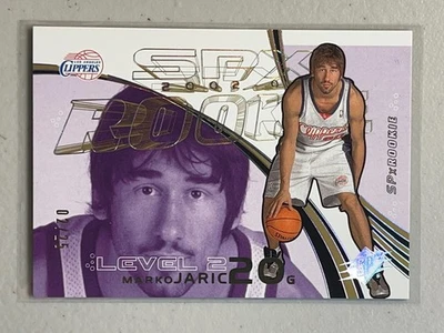 Marko Jaric 2002-03 Upper Deck SPX /25 Spectrum Gold Rookie RC #145 Clippers - Image 1 of 2