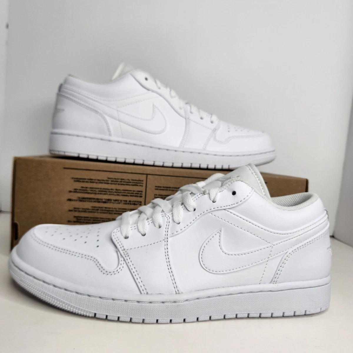 Las mejores ofertas en Jordan 1 Low Triple White - 553558-100 | eBay