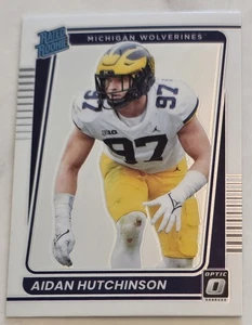 AIDAN HUTCHINSON 2022 Chronicles Donruss Optic Rated Rookie #1 RC Michigan - Picture 1 of 2