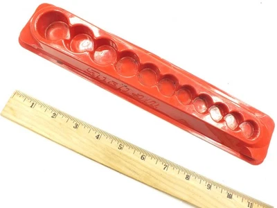 SNAP-ON TOOLS RED PLASTIC MAGNETIC 3/8" DRIVE SOCKET TRAY PAKTY240 - MAGNET - Image 1 of 4