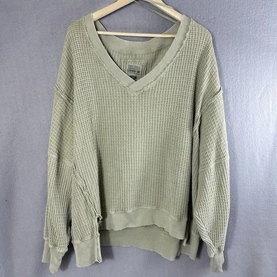 Top tejido gofre American Eagle Lumberjane XL "Seriously Lived In" para mujer Foto 1 de 4