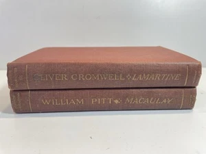 RARE 2 HC Books Houghton Mifflin Foreign Biographies 1859 William Pitt, Cromwell - Bild 1 von 17
