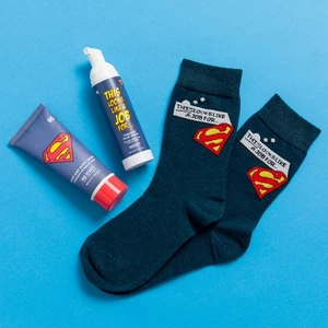 Official Superman Bath and Sock Set from Mad Beauty - Picture 1 of 4