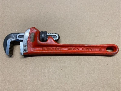 Vintage RIDGID 8” Pipe Wrench The Ridge Tool Co. Elyria OH USA Heavy Duty - Image 1 of 4