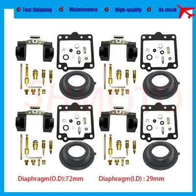 4x For Kawasaki GPz750 ZX750A 82-85 ZX750 KZ700 carburetor repair & float - Image 1 of 4