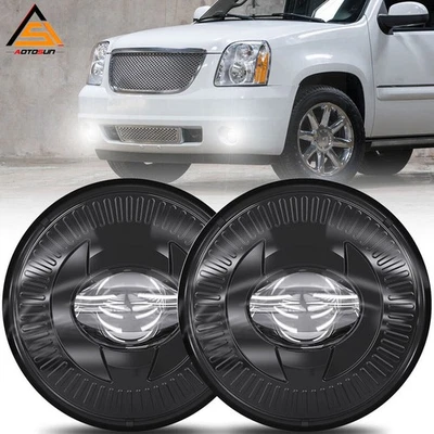 For Chevy Avalanche Suburban Tahoe GMC Yukon 2007-2014 LED Fog Lights Assembly - Image 1 of 4