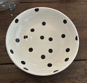 Kate Spade All In Good Taste Polka Dot Large Serving Bowl 13” New - Picture 1 of 3