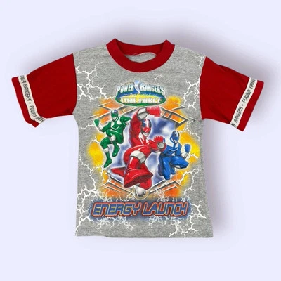 Vintage Power Rangers Time Force Energy Launch Youth Shirt Size 4T Kids - Image 1 of 4