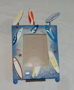 Tabla de surf 4x6 marco de fotos superior con resorte de cerámica de pie - Imagen 1 de 5